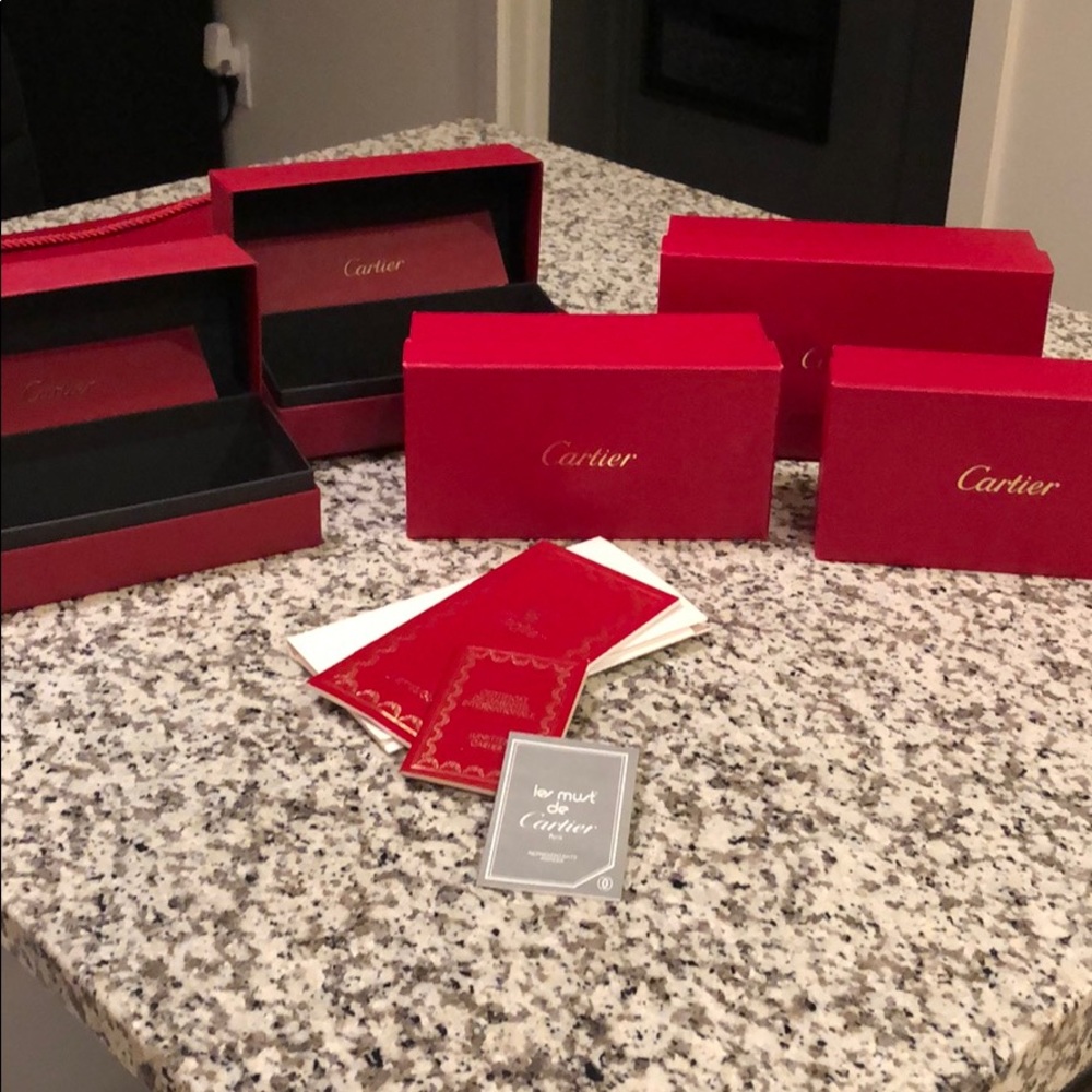 SOLD!!!! CARTIER, AUTHENTIC GLASSES BOXES